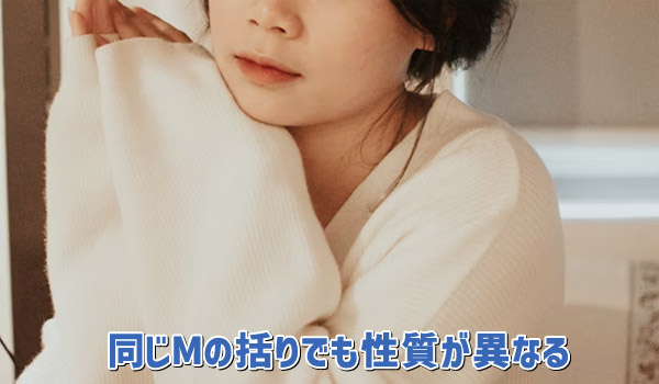 同じMの括りでも性質が異なる